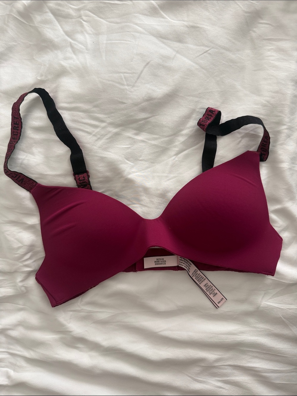 Victorias Secret Wireless Molded T-Shirt Bra in Deep Berry color